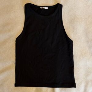 Zara Classic Black Sleeveless Top
